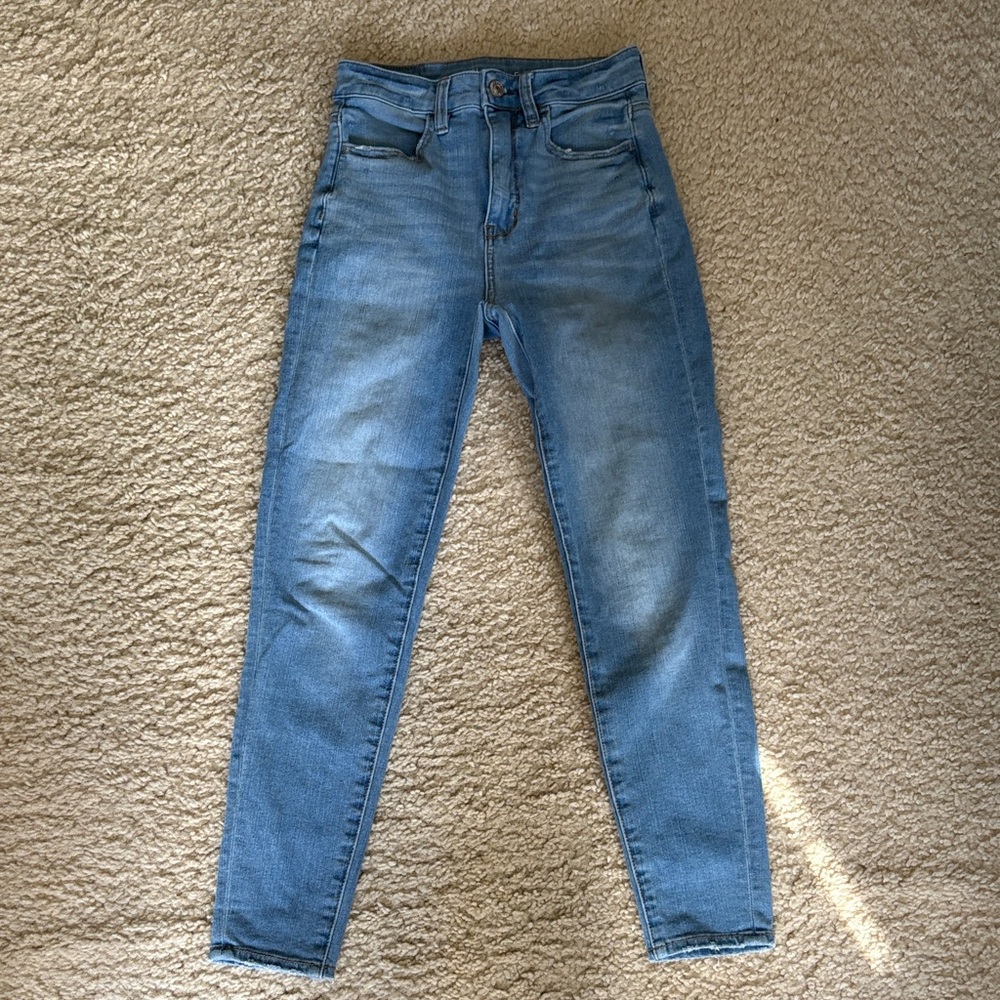 American Eagle Outfitters High Rise Blue Jeans